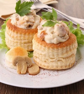 feuilletés aux champignons