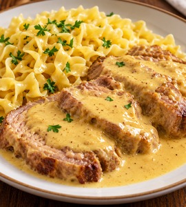 rôti de cou de veau sauce moutarde